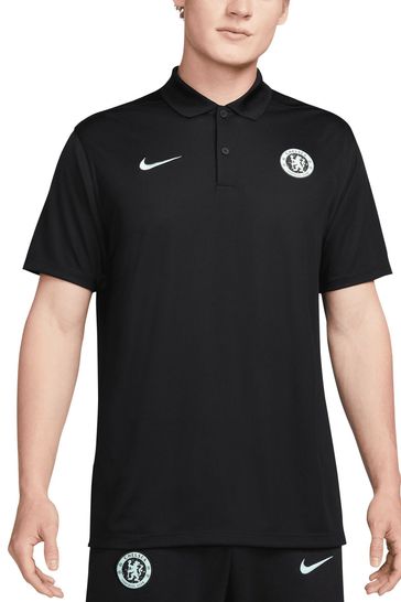 Nike Black Chrome Chelsea Victory Polo Shirt