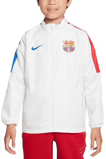 Buy Nike White Barcelona Academy Repel Jacket Kids from Next Denmark