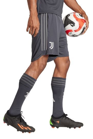adidas Grey Juventus Third Shorts 2023-24