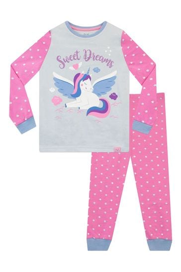 Harry Bear Pink Unicorn Pyjamas