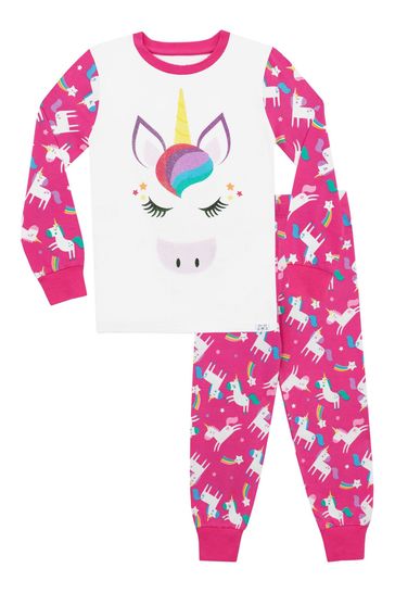 Harry Bear Pink Unicorn Pyjamas