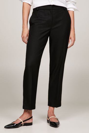 Tommy Hilfiger Core Slim Straight Black Trousers