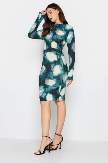 Buy Long Tall Sally Green Draped Long Sleeve Dress from Next Canada