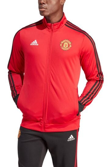 adidas Red Manchester United DNA Track Top