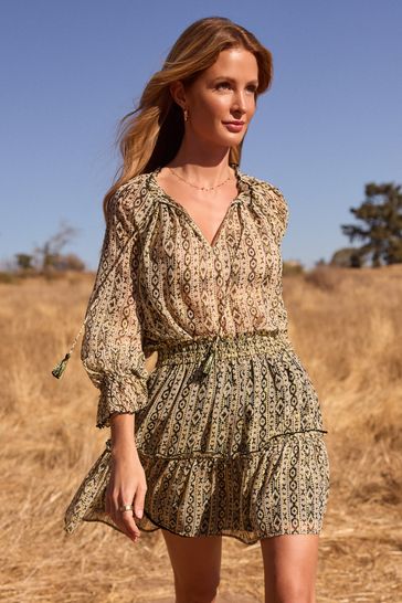 Buy Friends Like These Long Sleeve Blouson Blouse Co ord from Next Turkey