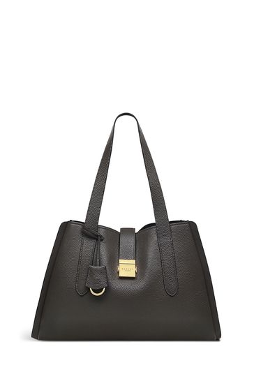 Large grey outlet shoulder bag