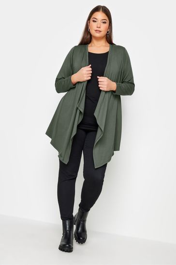 Green deals waterfall cardigan