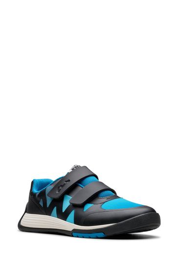 Buy Clarks Blue Wide Fit G Kids Cica Star Jump Trainers from Next Denmark