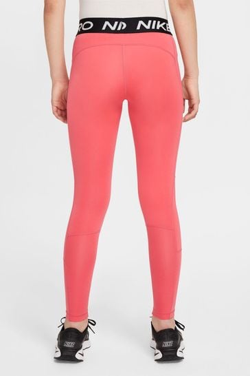 Buy Nike Bright Pink Dri FIT High Waisted Pro Leggings from Next Netherlands