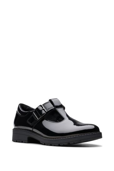 Clarks patent t bar shoes top