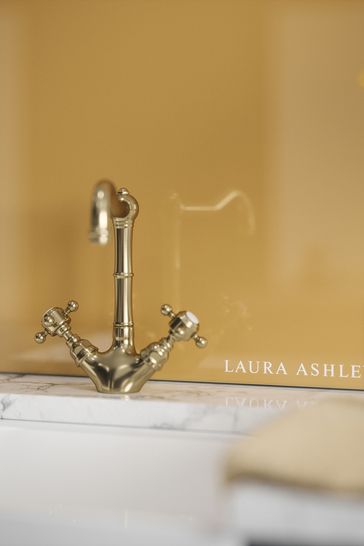 Laura Ashley Brass Glass Kitchen Splashback 60x75cm
