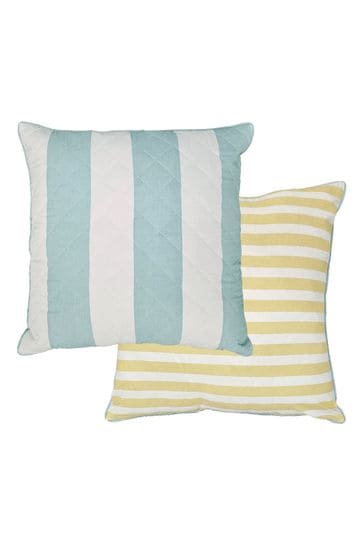 Laura Ashley Seaspray Lille Stripe Feather Cushion