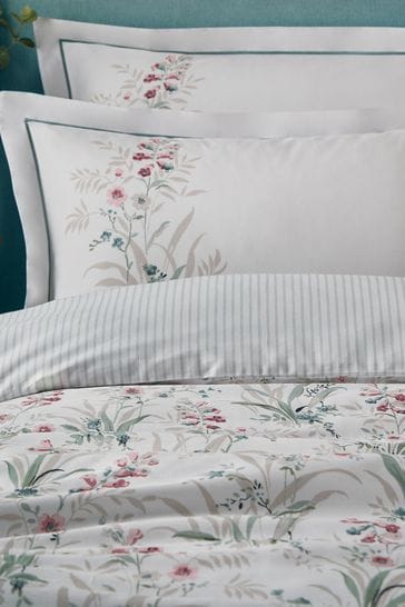 Soft Natural Mosedale Posy Duvet Cover and Pillowcase Set