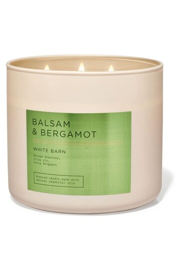 Bath & Body Works Balsam and Bergamot 3-Wick Candle 14.5 oz / 411 g