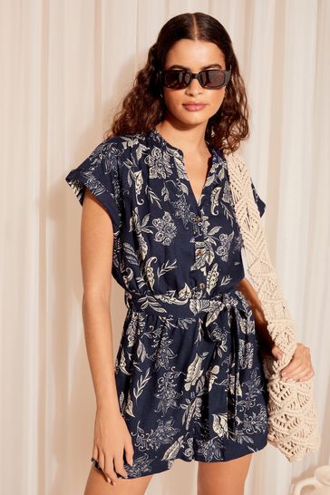 Next navy playsuit discount