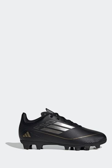adidas Black Gold F50 Kids Club Flexible Ground Football Boots