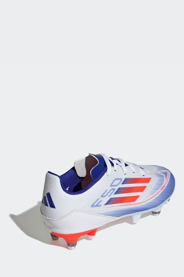 Buy adidas White Blue Red Kids F50 League Turf Football Boots from Next Ukraine