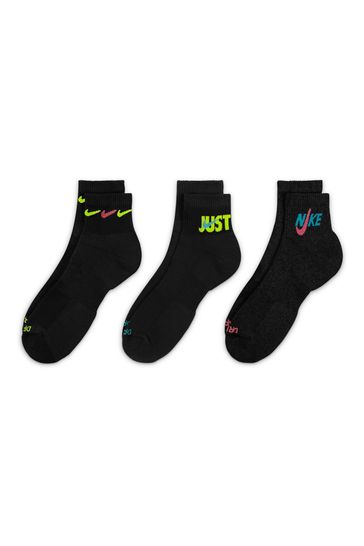 Buy Nike Everyday Plus Cushioned Training Ankle Socks 3 Pack from Next Turkey
