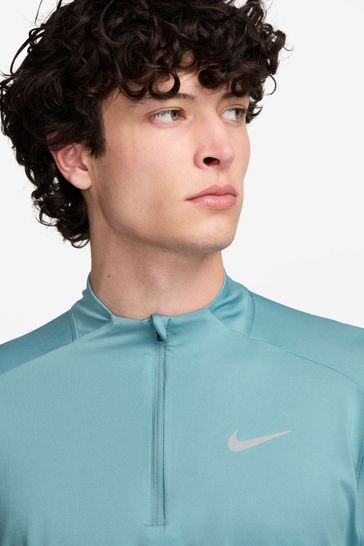 Nike element half zip blue on sale