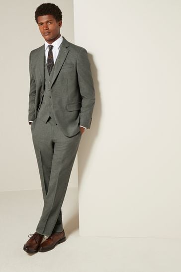 Buy Marl Green Regular Fit Motionflex Stretch Waistcoat from Next Kuwait