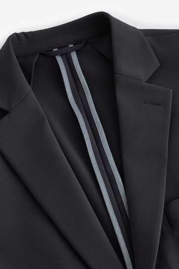 Buy Black Muscle Fit Motionflex Stretch Tech Suit Jacket from Next Bahrain