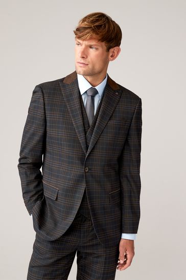 Navy Tailored Fit Jacket