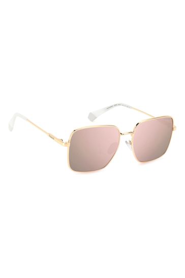 Polaroid Gold Tone 6194/S/X Square Sunglasses