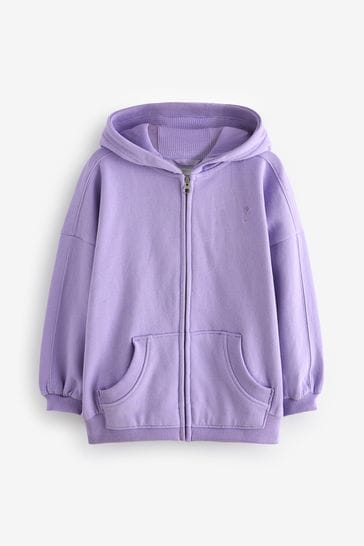 Lilac zip up hoodie hotsell