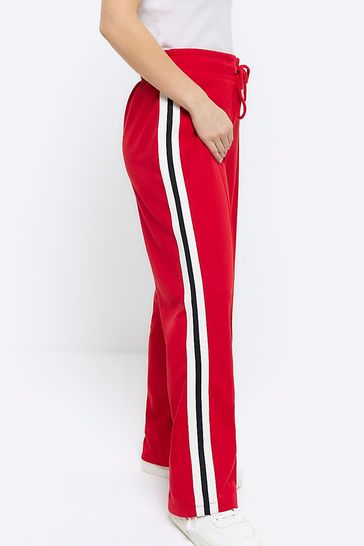 Joggers with red stripe best sale