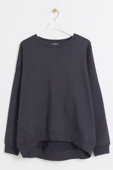 Navy shop longline sweatshirt