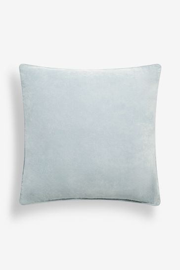 Buy Light Blue 59 x 59cm Soft Velour Cushion from Next Bahrain