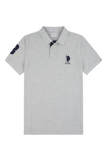 Buy U.S. Polo Assn. Regular Fit Mens Pink Player 3 Pique Polo