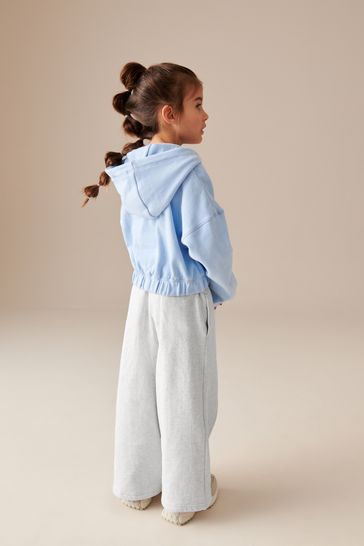 Wide leg grey joggers cheap