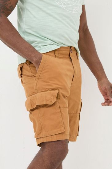 FatFace Brown Breakyard Cargo Shorts