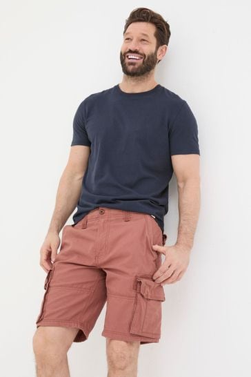 FatFace Red Breakyard Cargo Shorts