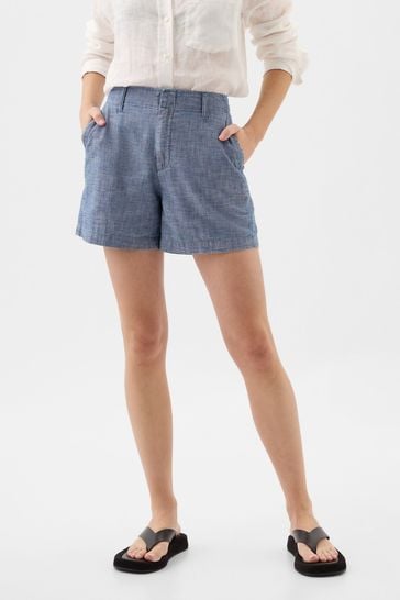 Pantalones cortos chinos azules de 4" de Gap