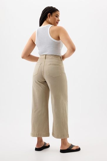 Gap high rise wide leg crop outlet