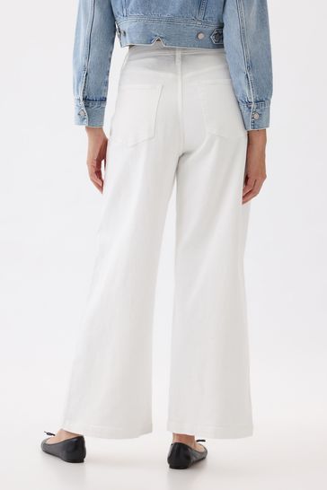 Gap High Waisted Wide Leg Crop Jeans