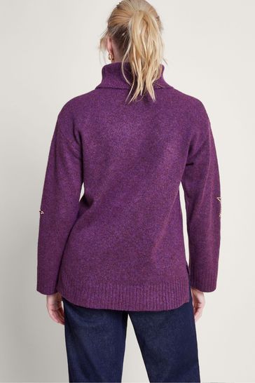 Buy Monsoon Purple Sophia Star Jumper from Next Hungary