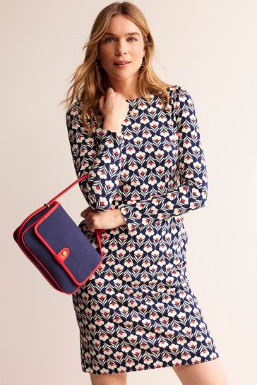 Buy Boden Blue Petite Penelope Jersey Dress from Next Ireland