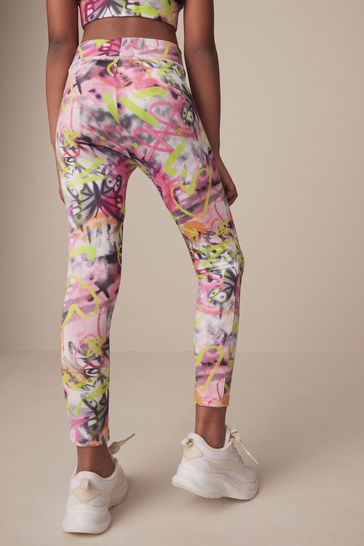 Buy Multi Graffiti Sports Leggings 3 16yrs from Next Denmark