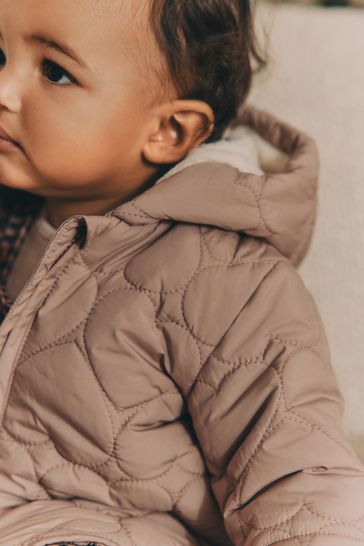 Quilted baby coat clearance
