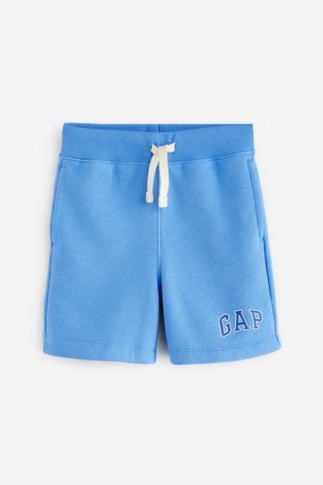 Gap Blue Pull On Logo Jogger Shorts (4-13yrs)