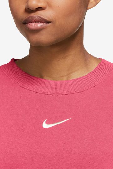 Buy Nike Phoenix Fleece Oversized Mini Swoosh Crew Neck Sweatshirt from Next Turkey