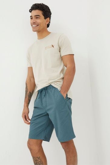 FatFace Green Seaton Pull On Shorts