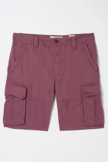 Purple cargo shorts top