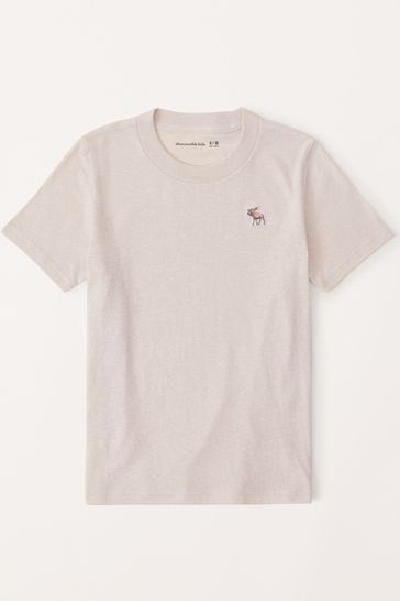Buy Abercrombie Fitch Natural Plain Small Logo T Shirt from Next