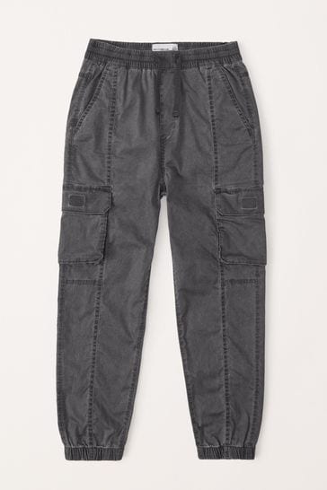 Abercrombie & Fitch Utility Cargo Black Trousers