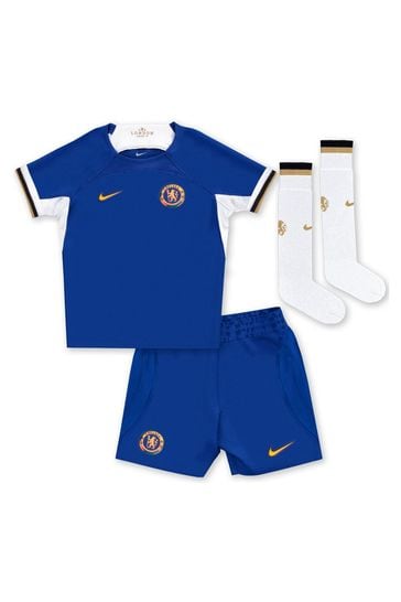 Nike Blue Chelsea Home Stadium Kit 2023-24 Little Kids