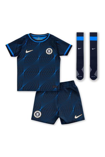 Nike Blue Palmer - 20 Little Kids Chelsea FC 2023/24 Away 3 Piece Kit Little Kids